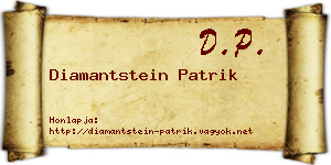 Diamantstein Patrik névjegykártya